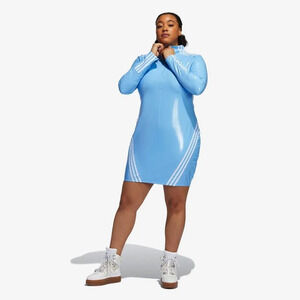 NWT IVY Park x adidas Full Zip Latex Baby Blue Dress 1X